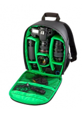 Padded DSLR Photography Backpack - Green