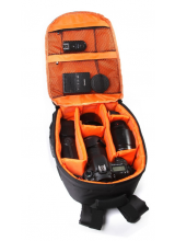 Padded DSLR Photography Backpack - Orange