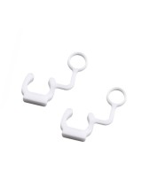 Pair of 2 Anti-Vibration Lock Plugs (White For Standard GoPro Style Buckle Mounts)